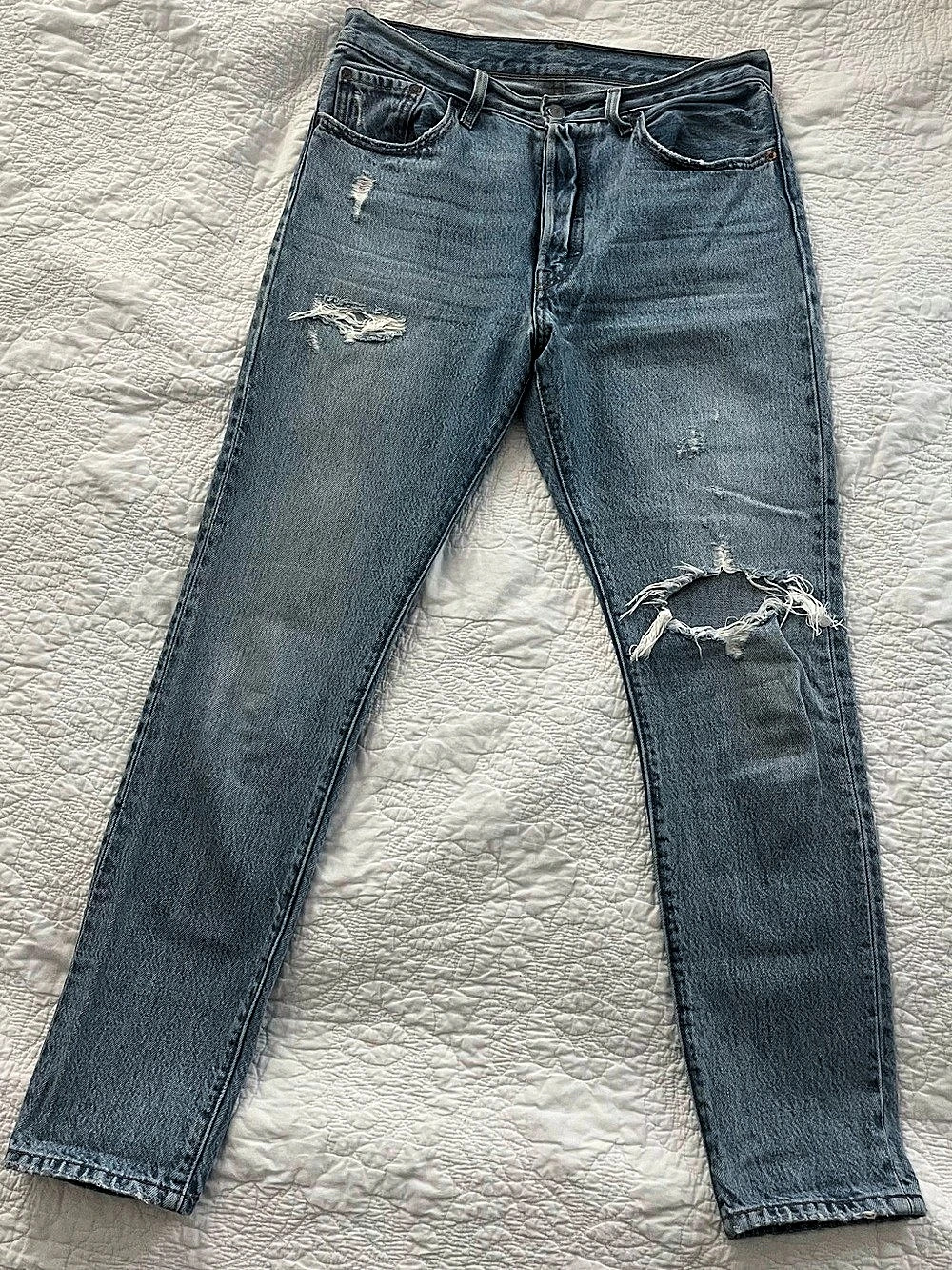 Levi's 501 Straight Leg Jeans Blue Waist 28